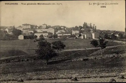 Ak Tiranges Haute Loire, Vue generale Meridionale