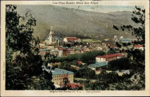 Ak Digne les Bains Alpes de Haute Provence, Vue generale