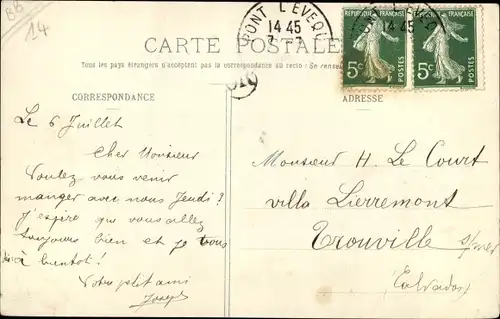 Ak Tourville Calvados, Le Chateau