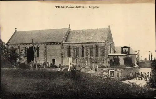 Ak Tracy sur Mer Calvados, L'Eglise