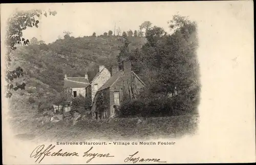 Ak Harcourt Calvados, Village du Moulin Fouloir