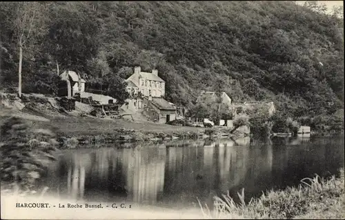 Ak Harcourt Calvados, La Roche Busnel