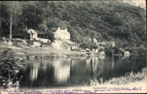 Ak Harcourt Calvados, La Roche Busnel