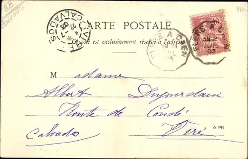 Ak Harcourt Calvados, La Roche Busnel