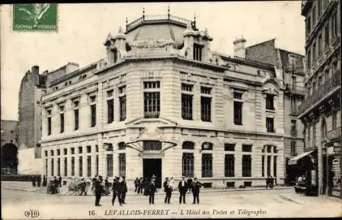 Ak Levallois Perret Hauts de Seine, L'Hotel des Postes et Telegraphes