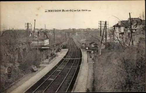 Ak Meudon Hauts de Seine, La Gare