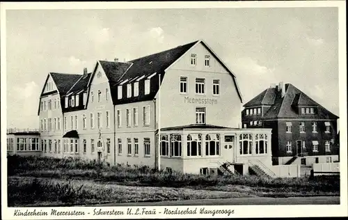 Ak Nordseebad Wangerooge in Ostfriesland, Kinderheim Meeresstern, Schwestern U.L. Frau