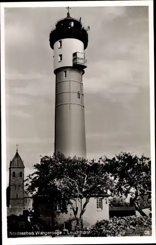 Ak Nordseebad Wangerooge in Ostfriesland, Leuchtturm