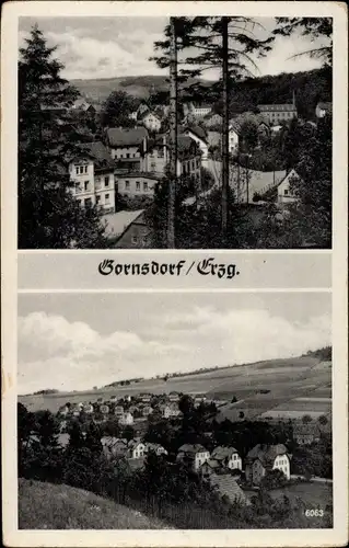 Ak Gornsdorf im Erzgebirge, Teilansichten