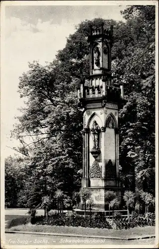 Ak Freiberg in Sachsen, Schwedendenkmal, Stengel 84000