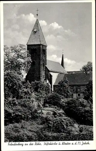 Ak Fröndenberg an der Ruhr, Stiftskirche und Kloster