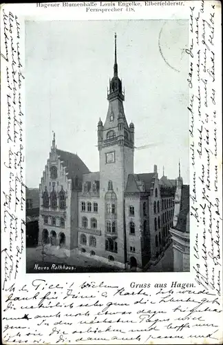 Ak Hagen in Westfalen, Neues Rathaus