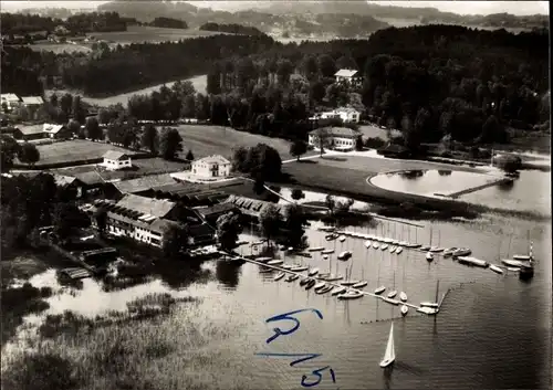 Ak Prien am Chiemsee Oberbayern, Yachtschule