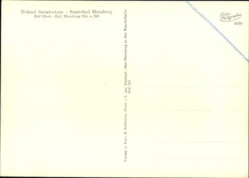 Ak Horn Bad Meinberg am Teutoburger Wald, Roland Sanatorium, Innenansicht