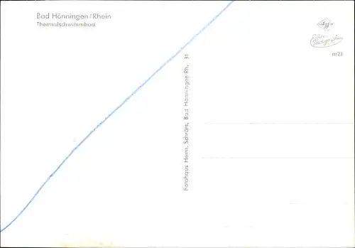 Ak Bad Hönningen am Rhein, Partie im Thermalschwimmbad