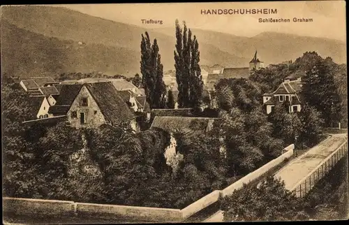 Ak Handschuhsheim Heidelberg am Neckar, Tiefburg, Schlösschen Graham
