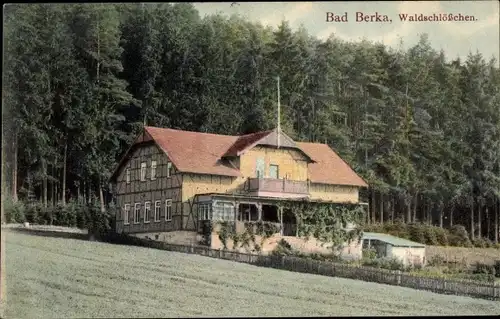 Ak Bad Berka in Thüringen, Gasthaus Waldschlösschen