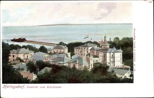 Ak Ostseebad Heringsdorf auf Usedom, Aussicht vom Kirchturm