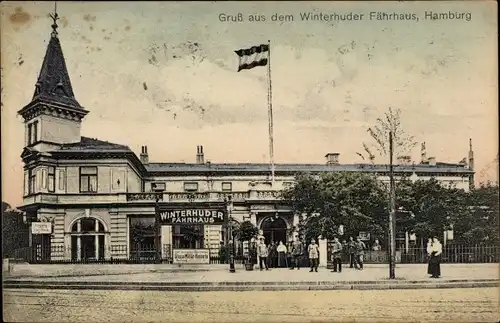 Ak Hamburg Nord Winterhude, Winterhuder Fährhaus