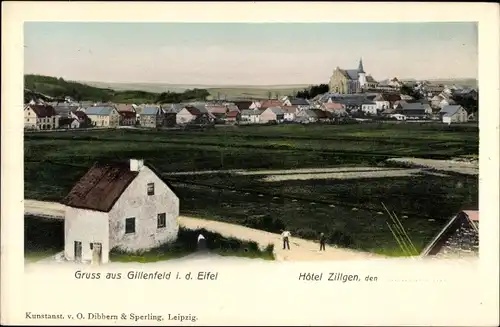 Ak Gillenfeld Eifel, Blick auf den Ort