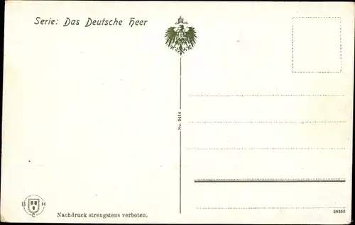 Ak Das Deutsche Heer, Husaren Offizier Patrouille