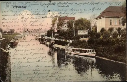 Ak Oranienburg in Brandenburg, Havelpartie, Restaurant