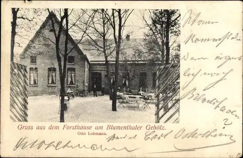 Ak Blumenthal Hansestadt Bremen, Forsthaus am Blumenthaler Gehölz