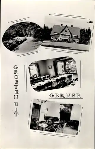 Ak Gerner Overijssel, Inneres eines Restaurants