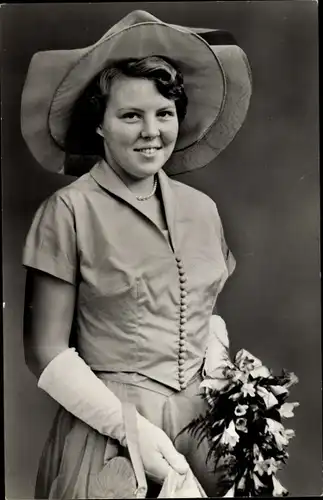 Ak Prinzessin Beatrix der Niederlande, Zutphen 30 Oktober 1954