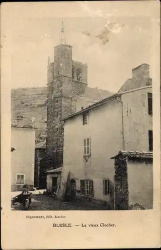 Ak Blesle Haute Loire, Le vieux Clocher