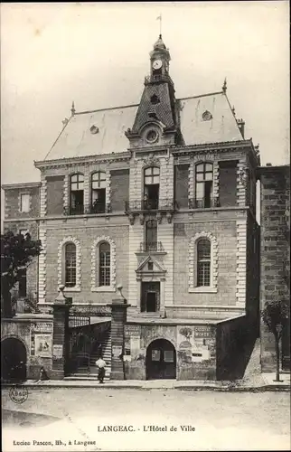 Ak Langeac Haute Loire, L'Hotel de Ville