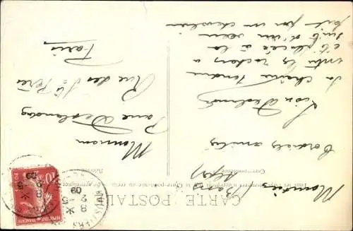 Ak Moustiers Sainte Marie Alpes de Haute Provence, Le Ravin Notre Dame