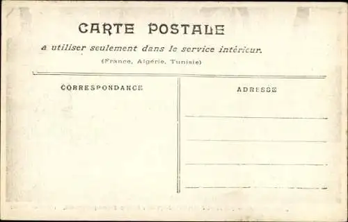 Ak Neuilly sur Seine Hauts de Seine, Sortie d'une propriété, Überschwemmung, Januar 1910