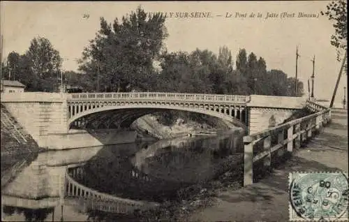 Ak Neuilly sur Seine Hauts de Seine, Le Pont de la Jatte