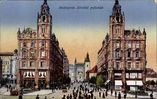 Ak Budapest Ungarn, Klotild palotak