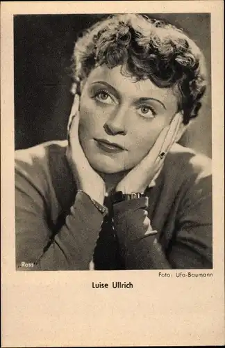 Ak Schauspielerin Luise Ullrich, Portrait, Ross Verlag