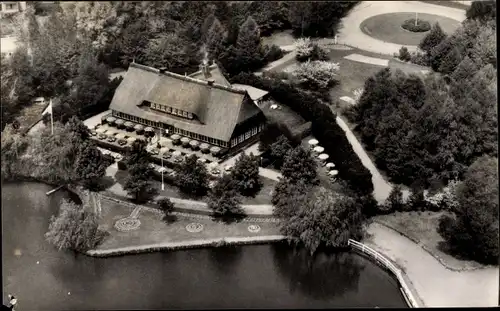 Ak Geldern am Niederrhein, Gasthaus, Fliegeraufnahme