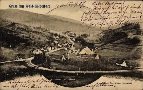 Ak Waldmichelbach Wald Michelbach im Odenwald Hessen, Gesamtansicht