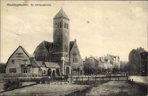 Ak Recklinghausen im Ruhrgebiet, Ev. Christuskirche