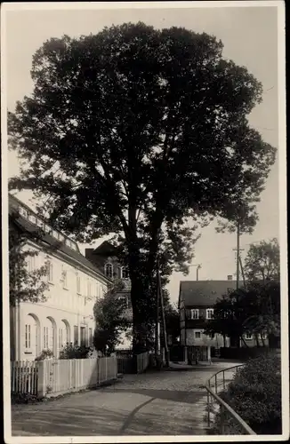 Foto Ak Kleinpraga Göda in der Oberlausitz, Straßenpartie im Ort