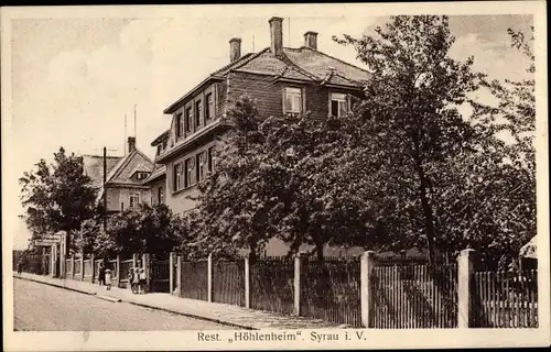 Ak Syrau Rosenbach im Vogtland, Restaurant Höhlenheim