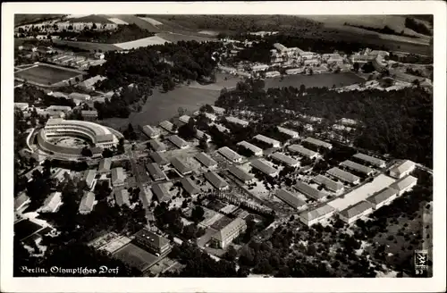 Ak Elstal Wustermark Brandenburg, Olympisches Dorf, Fliegeraufnahme