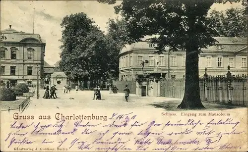 Ak Berlin Charlottenburg, Schloss, Eingang zum Mausoleum