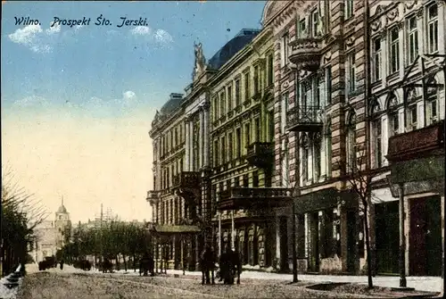 Ak Vilnius Wilna Litauen, Prospekt Sto. Jerski, Straßenpartie