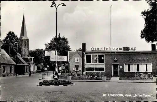 Ak Hellendoorn Overijssel, Restaurant In de Tonne, Kerk