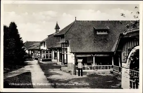 Ak Hellendoorn Overijssel, Volkssanatorium, Hoofdgebouw Zuidzijde