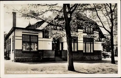 Ak Hellendoorn Overijssel, Volkssanatorium, Hoofdingang