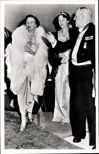 Ak Königin Juliana der Niederlande und Großherzogin Charlotte von Luxemburg, Staatsbesuch, Juni 1951