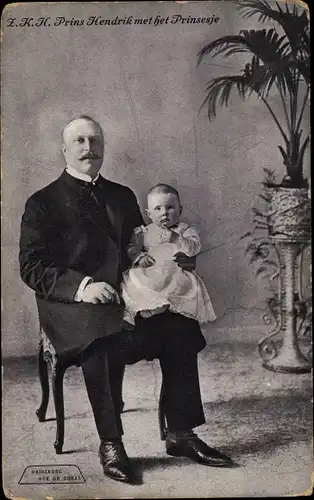 Ak Prinz Hendrik mit Prinzessin Juliana der Niederlande