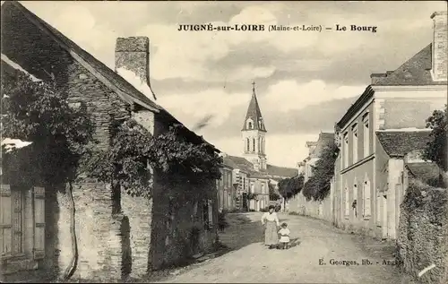 Ak Juigné sur Loire Maine et Loire, Le Bourg